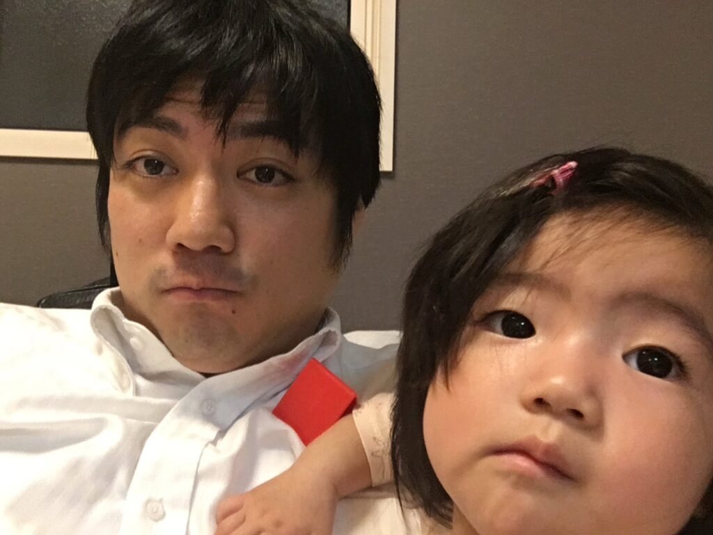 娘さんとの昔の様子（＠chiba.hiroki_fitnessさんより提供）
