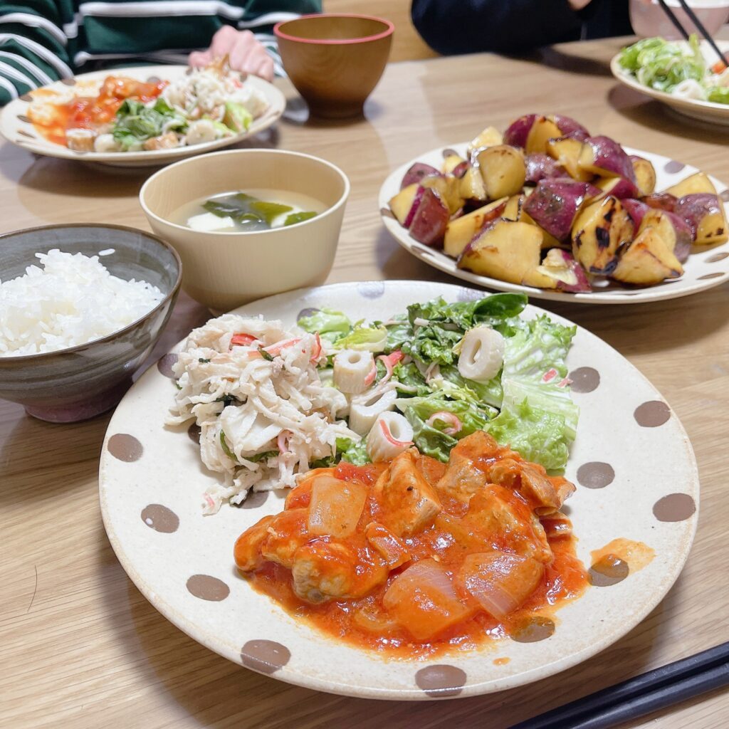 旦那さんが作った料理①（＠irotokatachi_eyesさんより提供）
