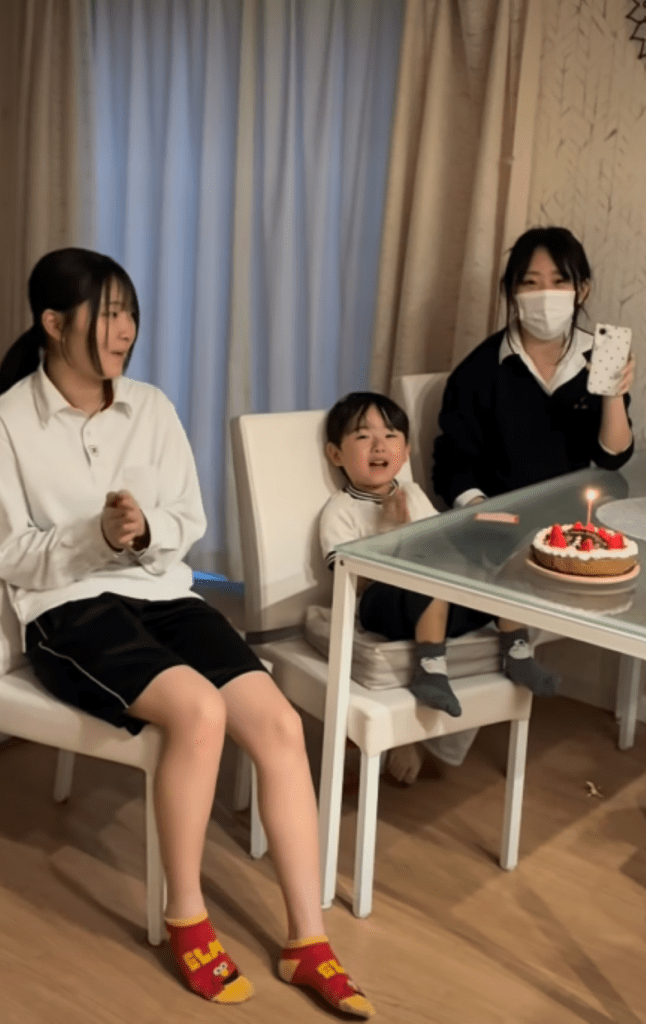誕生日の様子②（＠yoshiofamさんより提供）