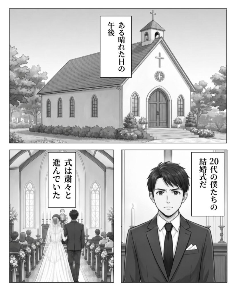 【続きはこちら】　　結婚式を台無しにした夫