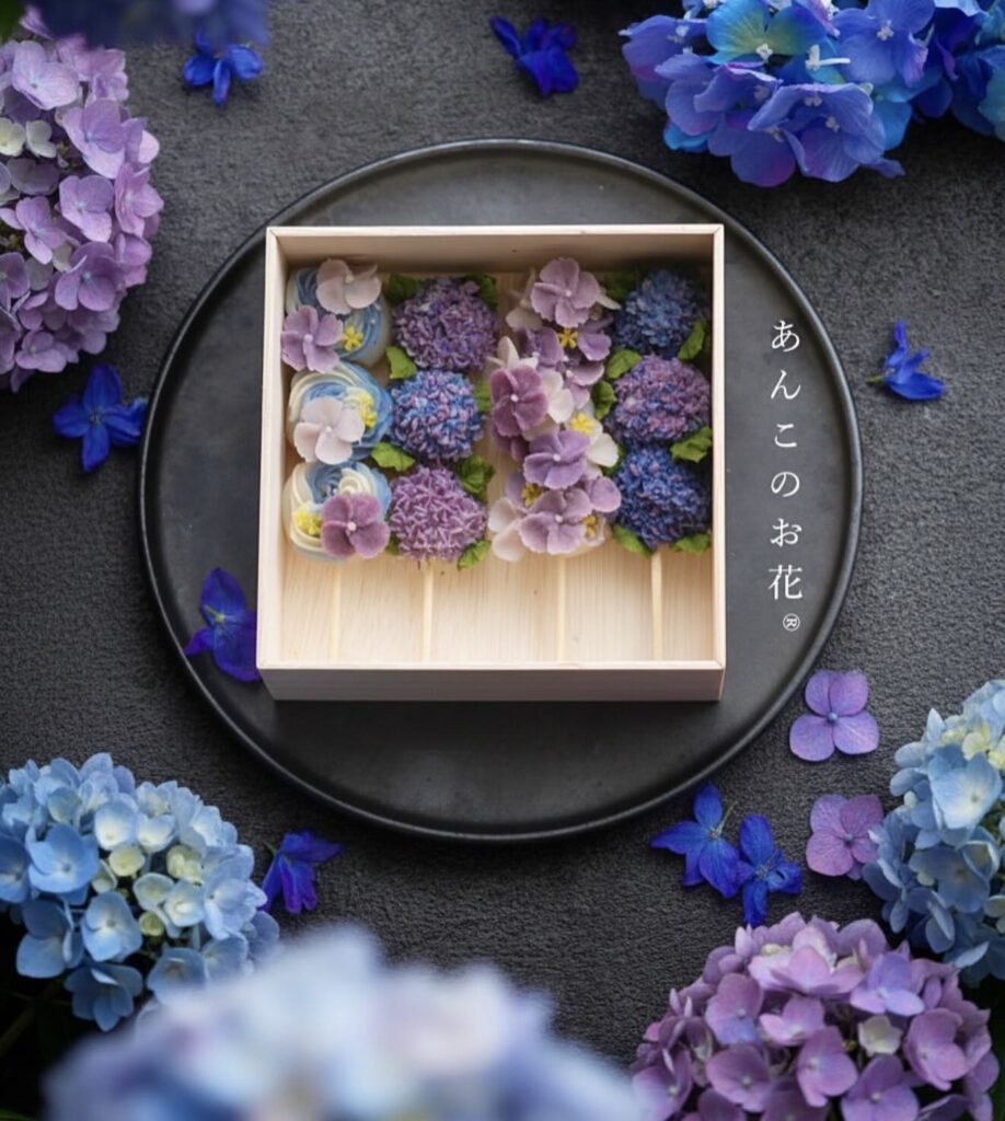 紫陽花のお花絞り②（＠yuriko_lien____さんより提供）