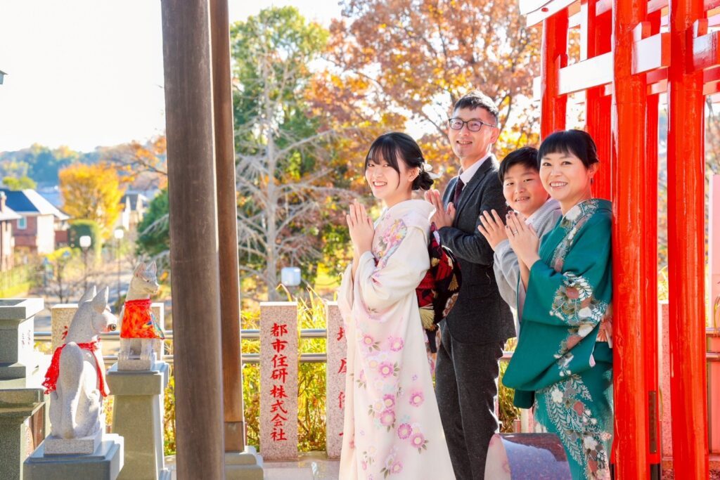 十三詣りの様子（＠ayaka.kimono110さんより提供）