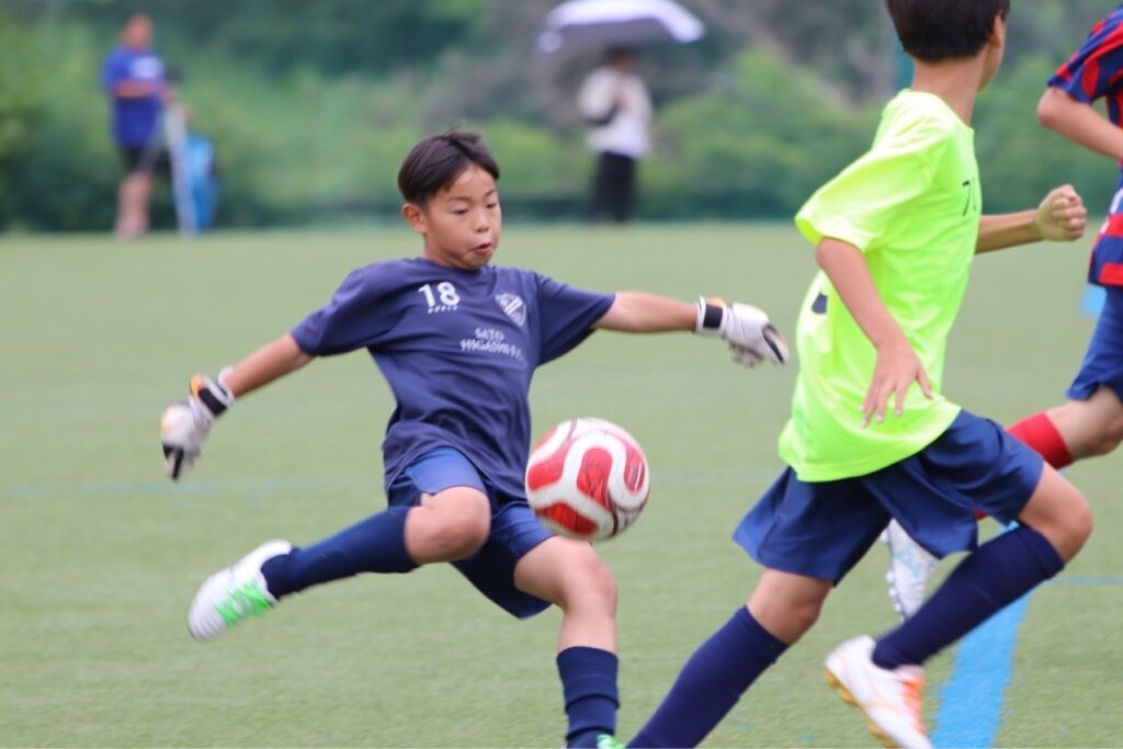 サッカーの試合の様子②（＠catheriiine0722さんより提供）