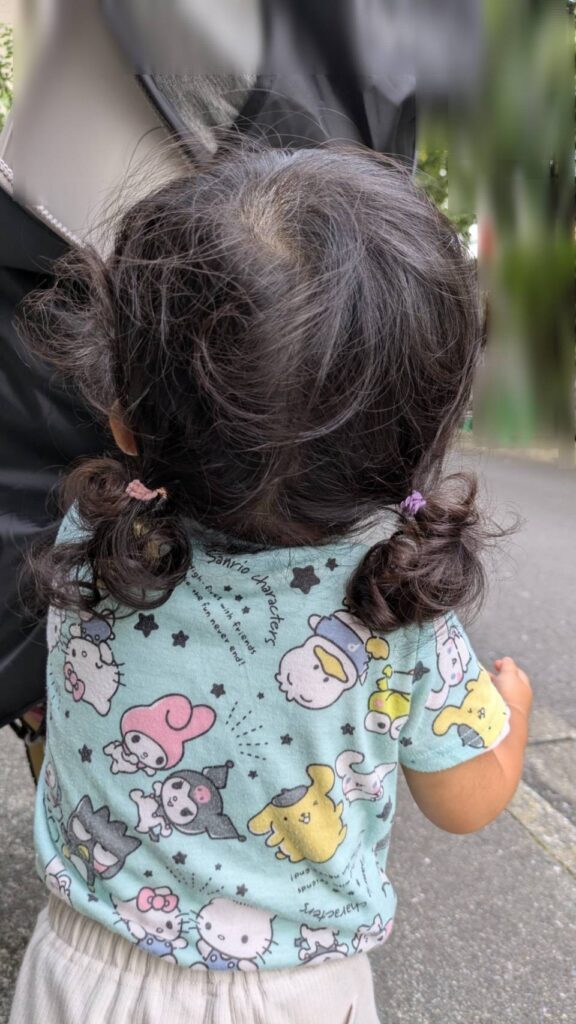 別の日のツインヘアー（＠lisa_usa1309さんより提供）