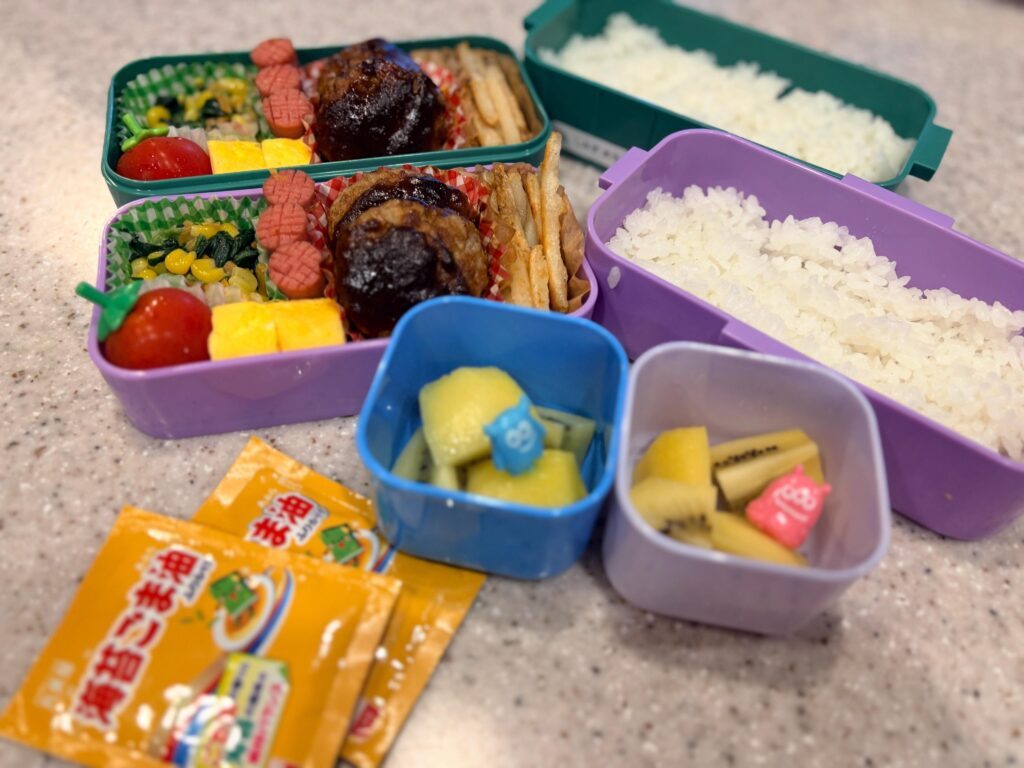 彩り豊かな普段のお弁当③（＠are_0x0さんより提供）