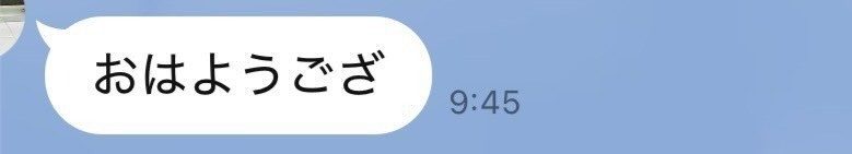 お義母さんから届いたLINE（＠su_su_su_79さんより提供）