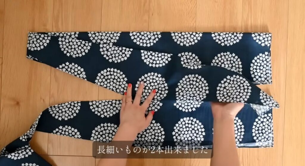 手ぬぐいで作ったバッグ⑥（＠mariko_madeさんより提供）