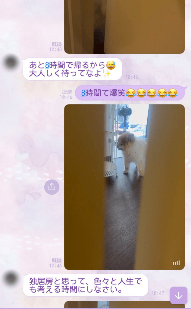 トイレに閉じ込められた女性⑥（＠kikyo.wongさんより提供）