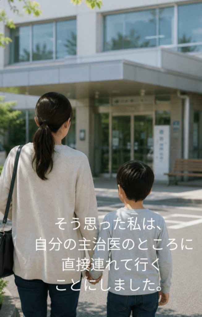 主治医の病院へ（＠dolce_music_timeさんより提供）