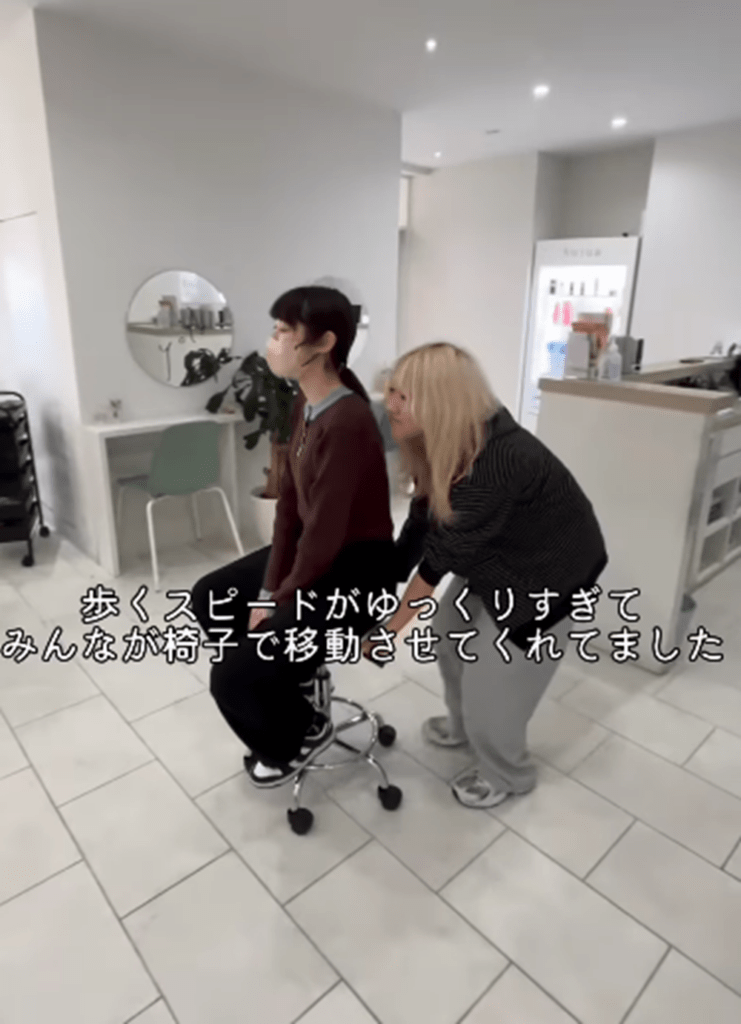 職場の人たちの支え①（＠chunrena.ne.jpさんより提供）