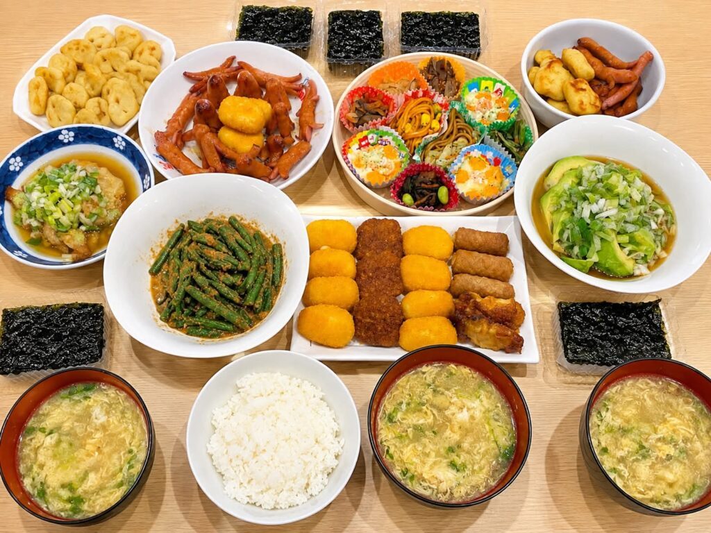 夕ご飯の様子（＠ainote_ayaka02さんより提供）