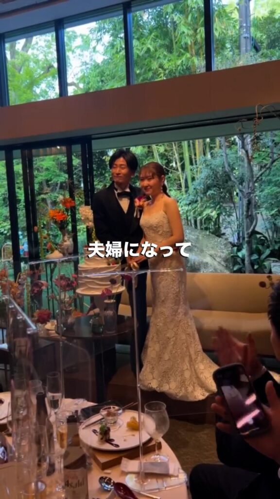 結婚式の様子①（＠m_wd_0501さんより提供）