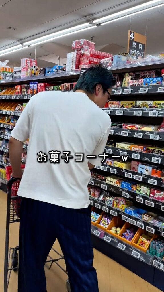 スーパーでの旦那さんの様子③（＠atsuhage88さんより提供）