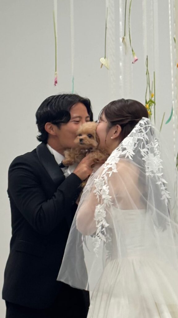 結婚式の様子①（＠mi_mon0209さんより提供）