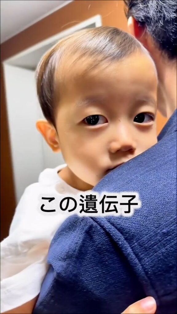 息子さんの様子①（＠57and4さんより提供）