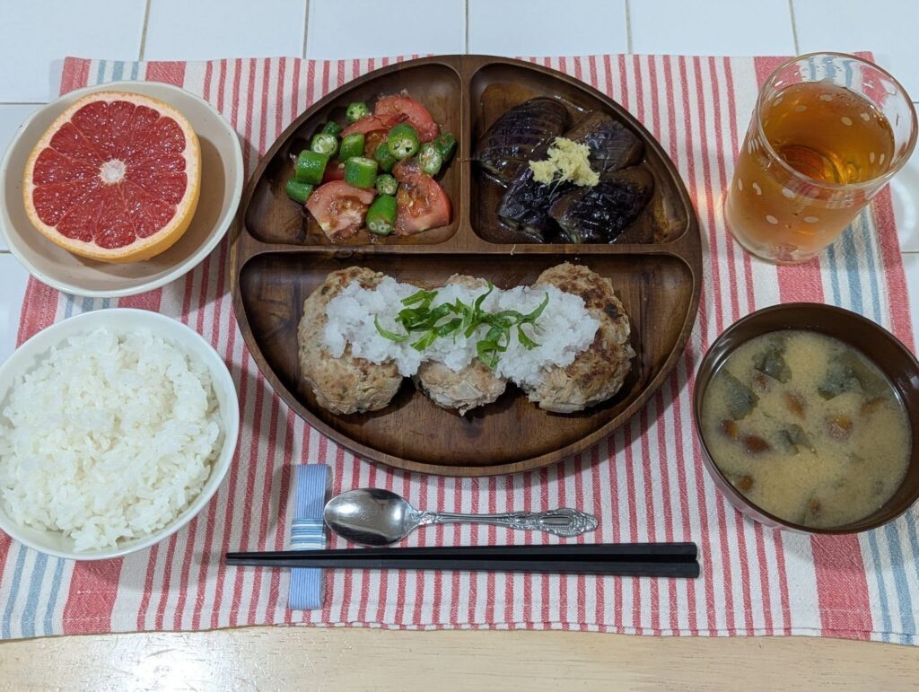 完成した夕食①（＠chichano.kさんより提供）
