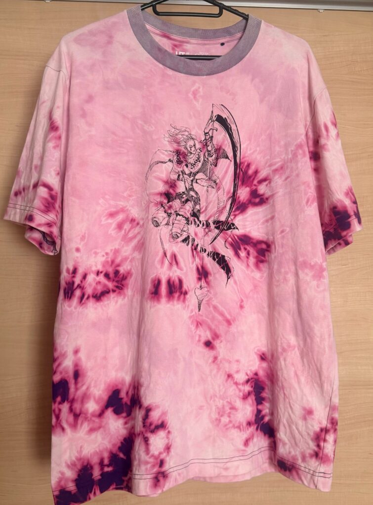 完成したTシャツ①（＠puni_puni0418さんより提供）