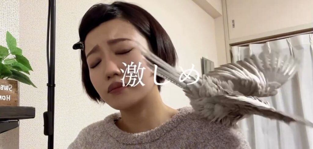 メイク中の様子⑥（＠achan_0414さんより提供）
