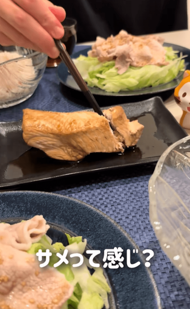 実食の様子②（＠miimarugohanさんより提供）