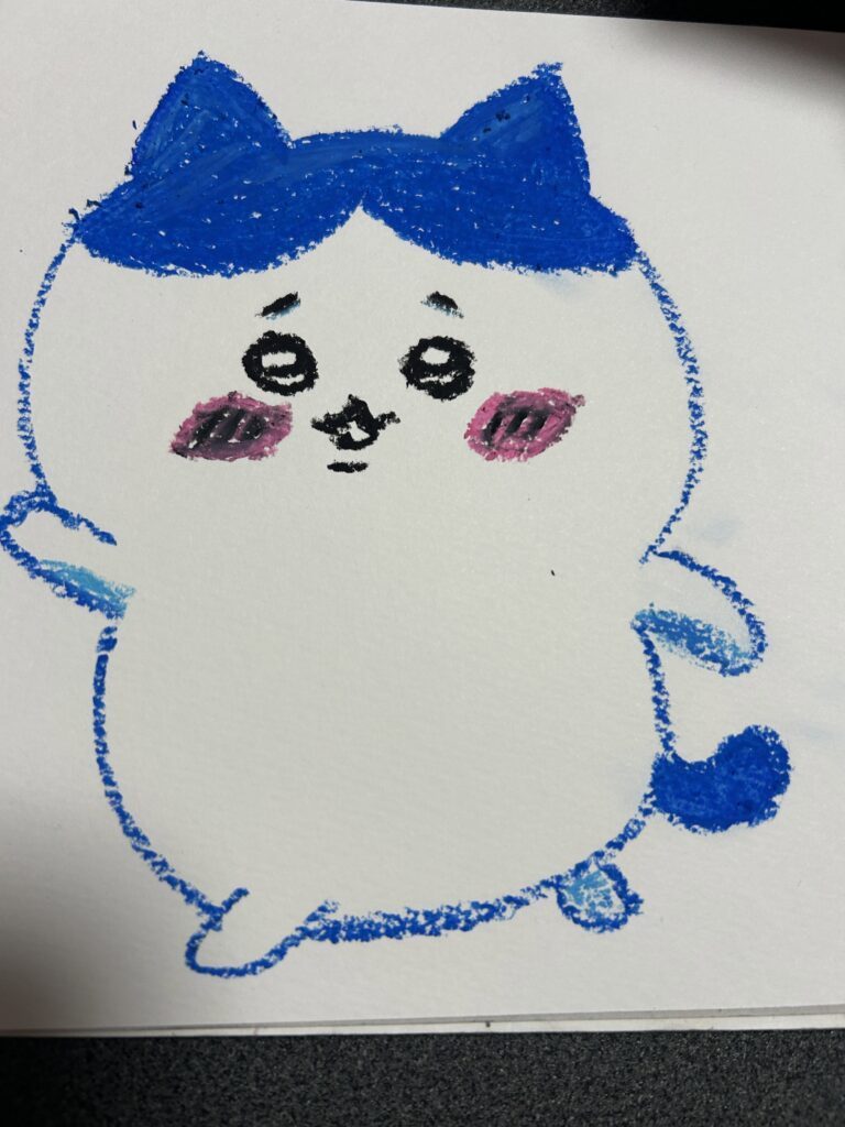 ちいかわのお絵描き①（＠mizupon6522さんより提供）