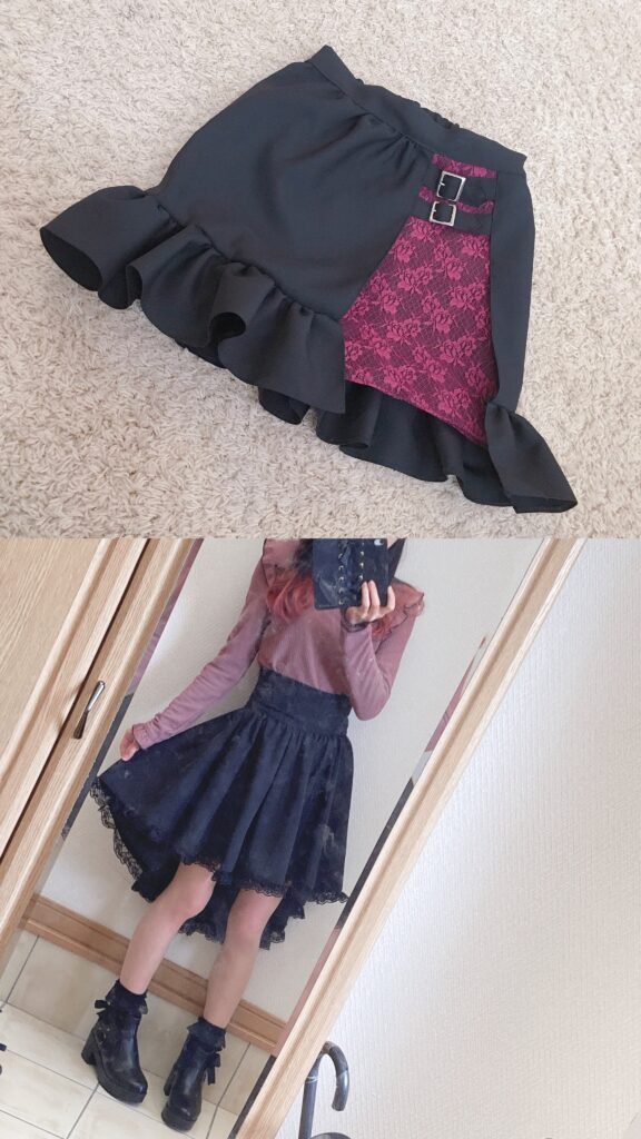 独学で制作したスカート（＠kurusu_costumeさんより提供）