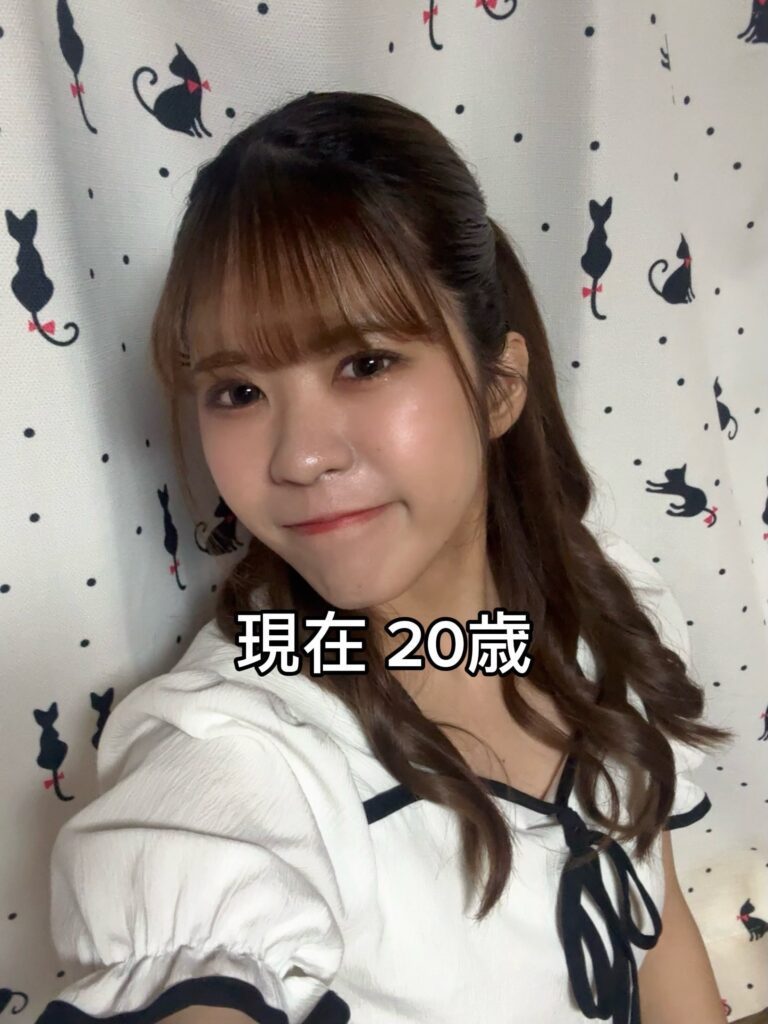 20歳の現在の様子①（＠rina_.913さんより提供）