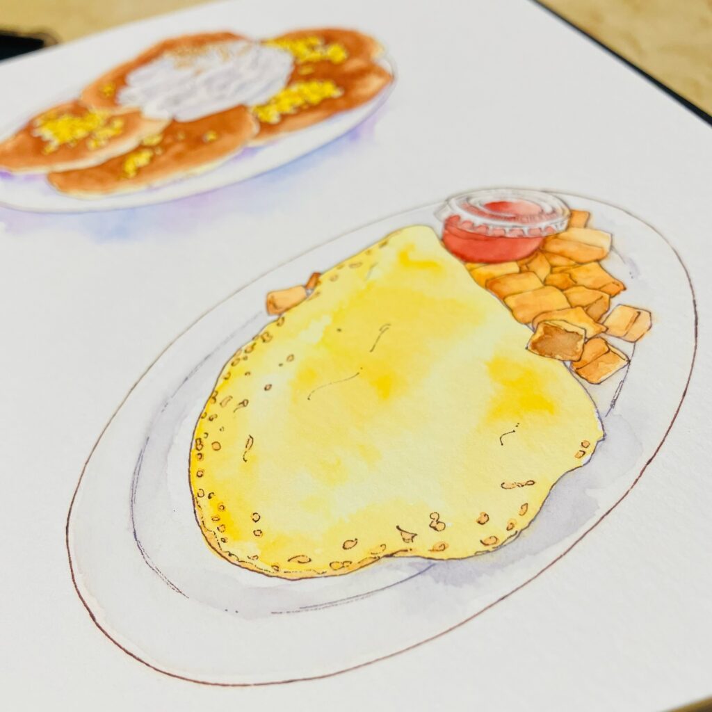 奥さんが描いたイラスト①（＠nonnyakonyakoさんより提供）