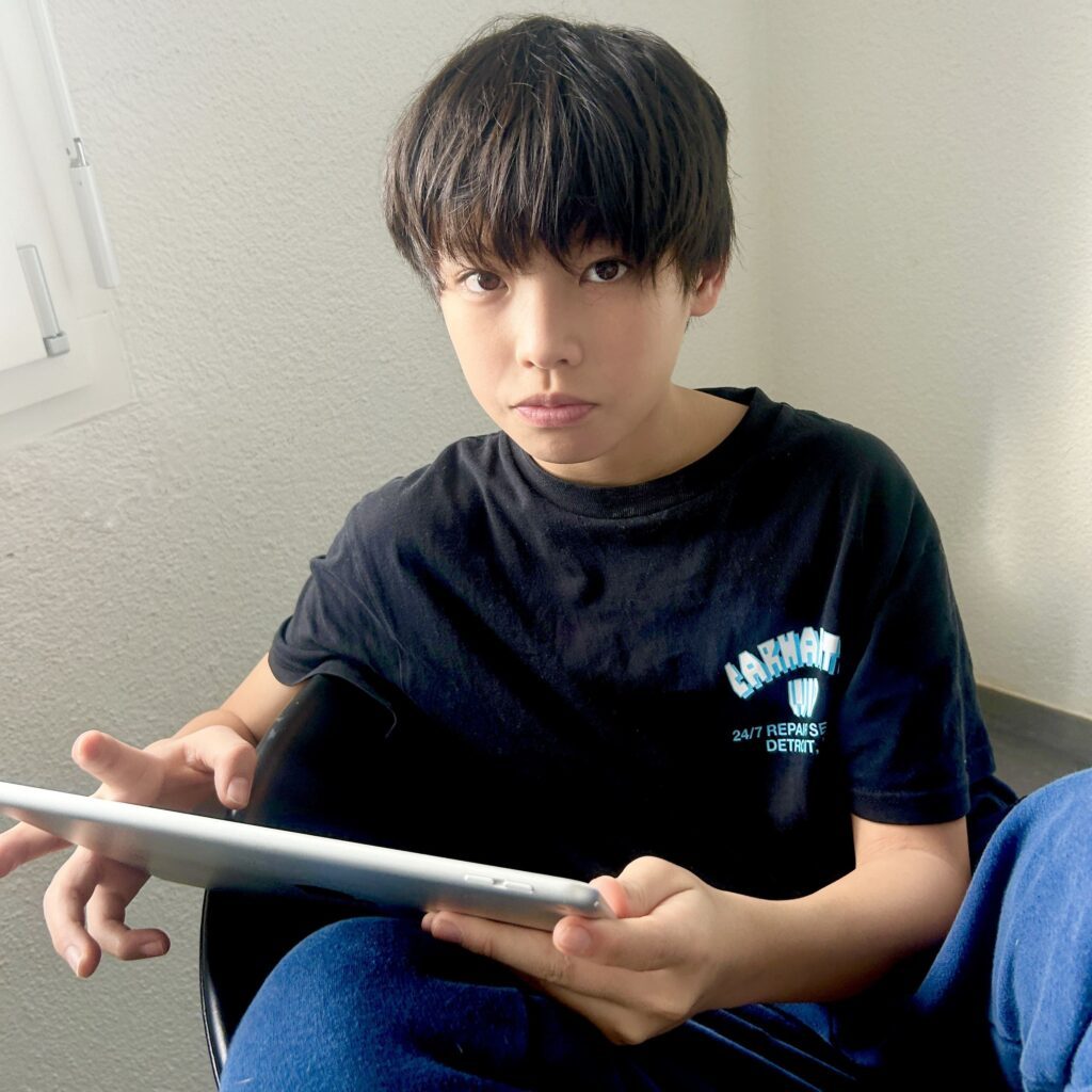 12歳の頃（＠sankakuswissさんより提供）