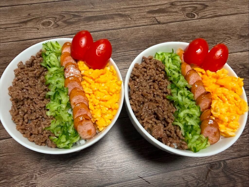 そぼろ丼（＠yumi0228yumiさんより提供）