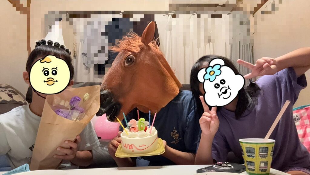 誕生日をお祝いする様子②（＠kitwell_tanacaさんより提供）