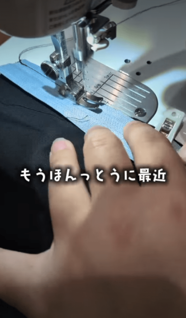 プールバッグ制作③（＠s.c.koniさんより提供）