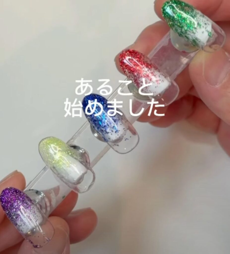 ネイルの様子①（＠omiti.nailさんより提供）