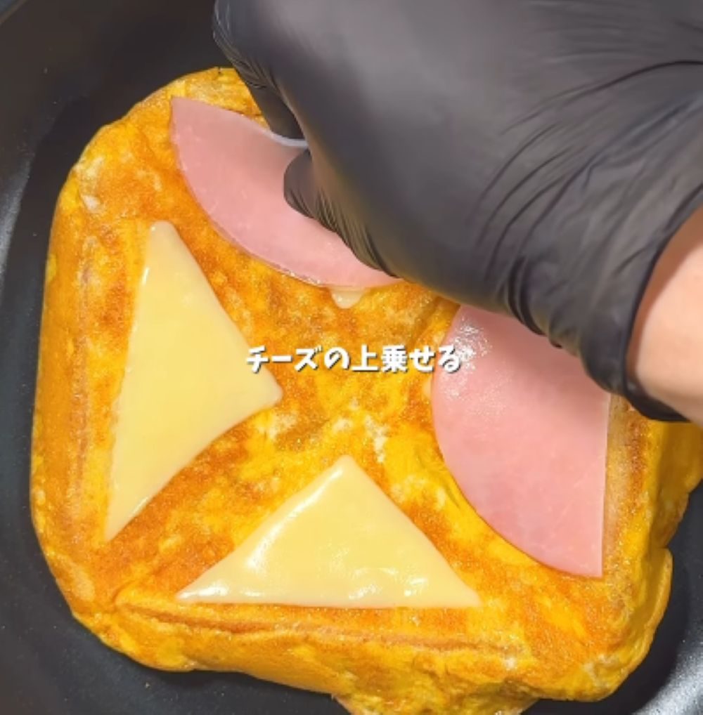ワンパンホットサンド⑤（＠cook.ing8046さんより提供）