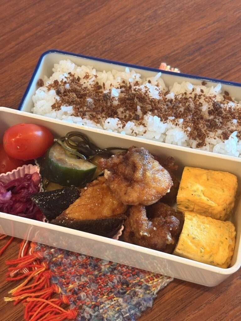 完成したお弁当（＠mames__recipeさんより提供）