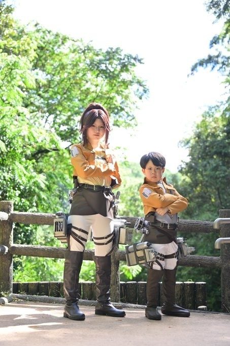 2026年の進撃の巨人のコスプレ（＠handmade_kazokuさんより提供）
