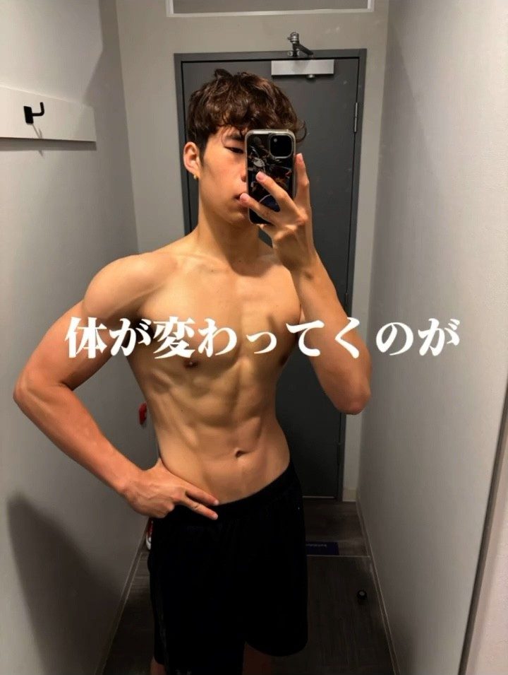 減量期の様子③（＠hiro_fit_jpさんより提供）