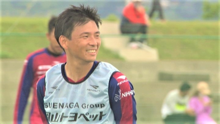 ファジアーノ岡山の練習に参加した乾貴士選手