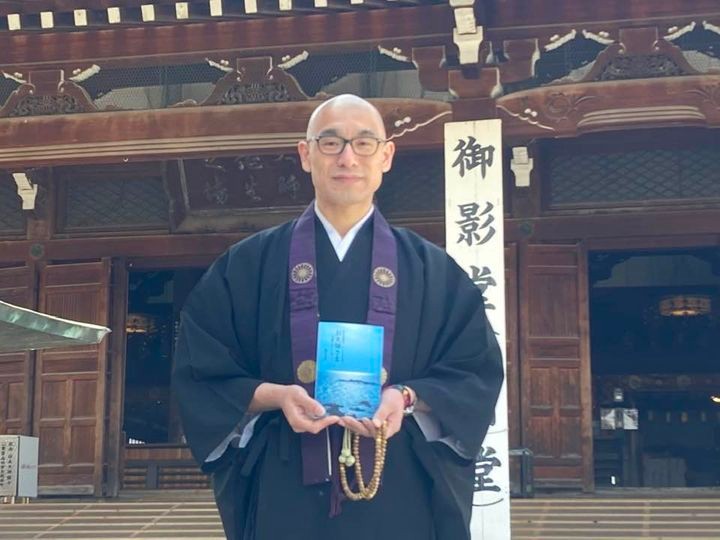 総本山善通寺の広報を担当する中嶋孝謙さん